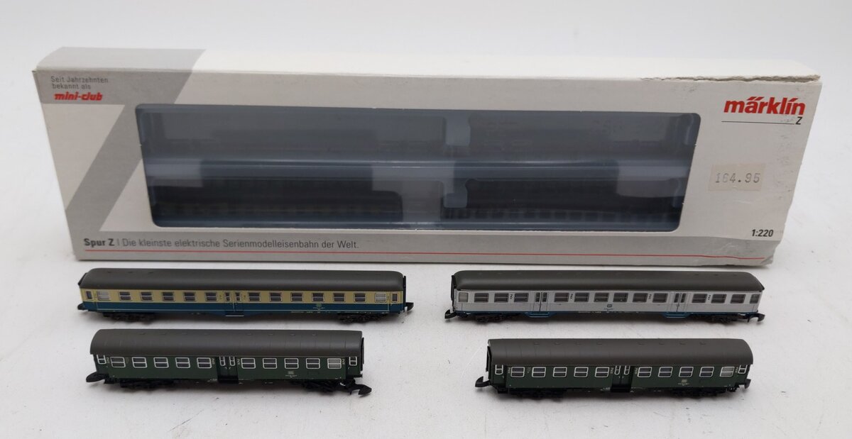 Marklin 87549 Z DB Heckeneilzug / Backwoods Limited Stop Train Set (Set of 4)
