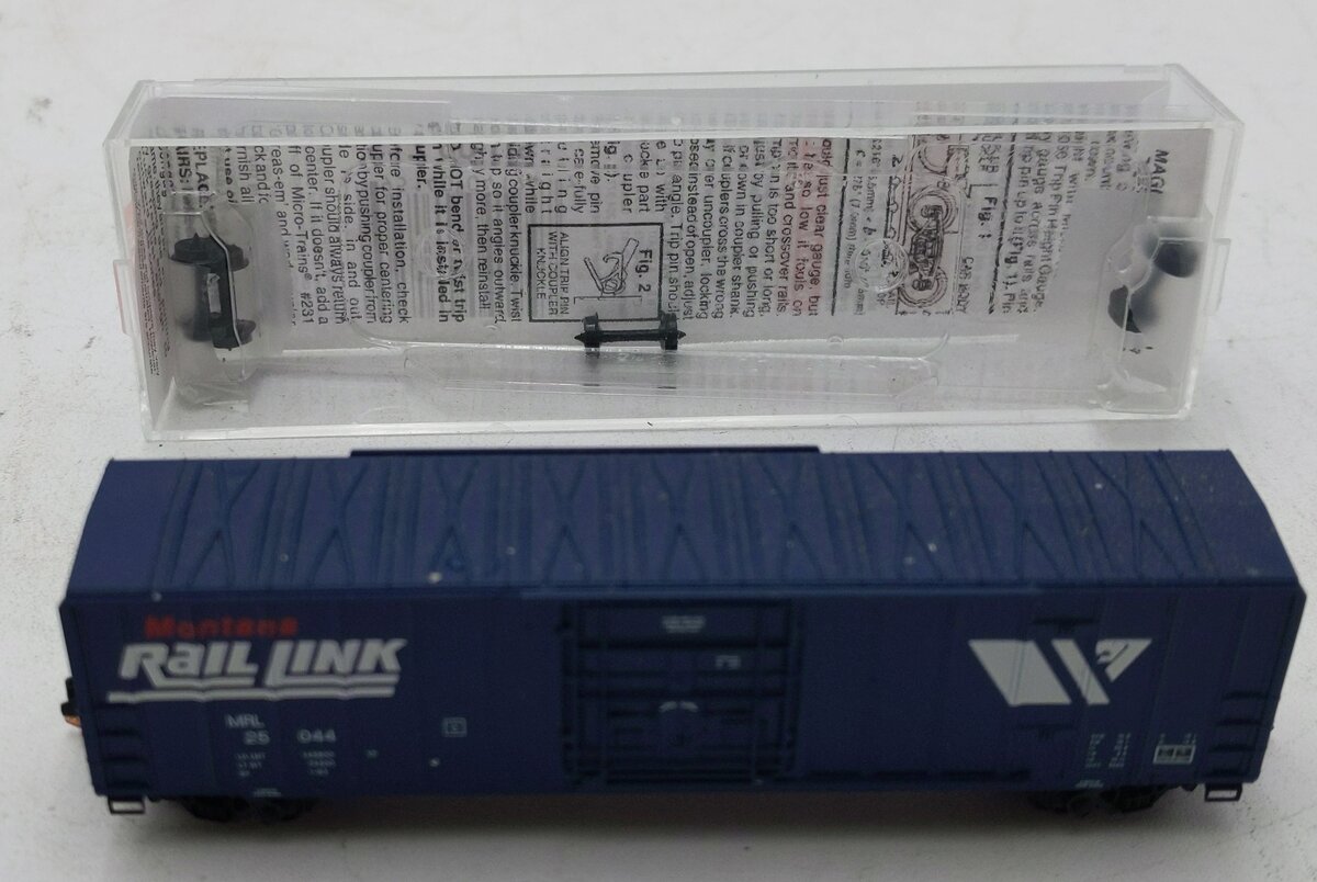 Micro-Trains 02700290 N MRL 50' Ribside Plug Door Boxcar w/o Roofwalk #25044 LN/Box