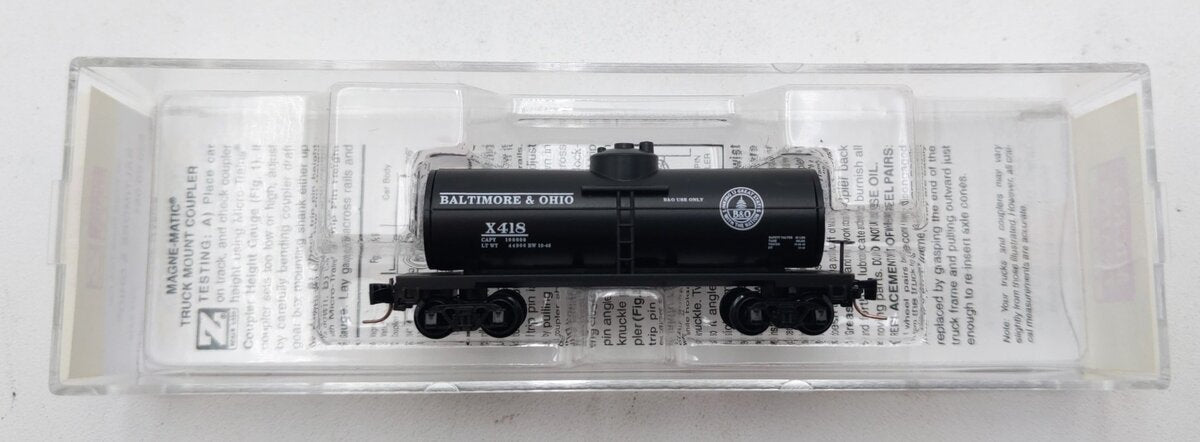 Micro-Trains 53000061 Z Baltimore & Ohio 39' Single Dome Tank Car #X418