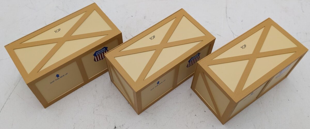 MTH 30-72012 O Gauge Union Pacific Gondola Car w/ Crates #31037 LN/Box