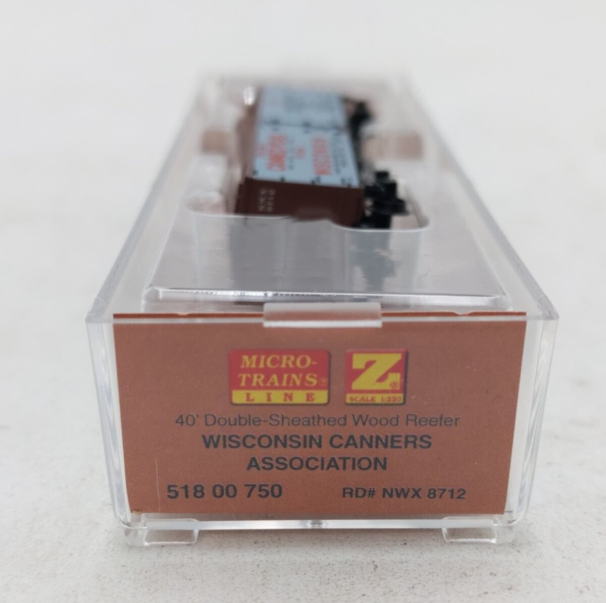 Micro-Trains 51800750 Z NWX Wisconsin Canners 40' Double-Sheathed Box Car #8712