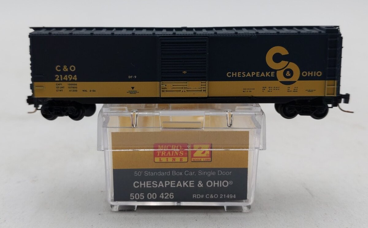Micro-Trains 50500426 Z C&O Cameo Series #6 50' Standard Boxcar #21494