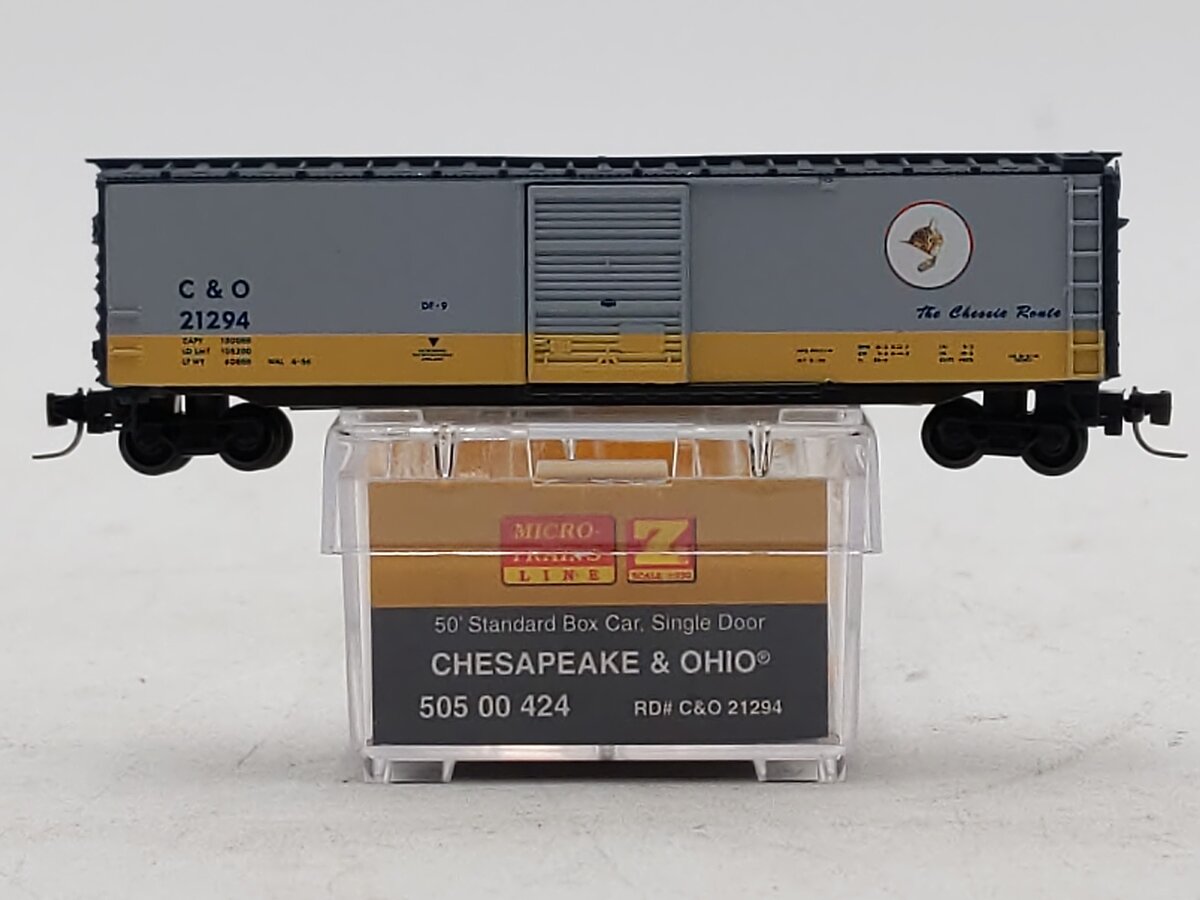 Micro-Trains 50500424 Z Chesapeake Ohio 50' Standard Single Door Box Car #21294