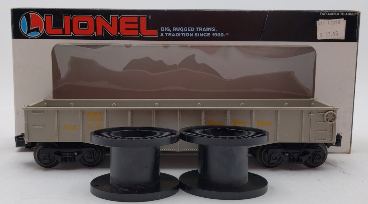 Lionel 6-16328 O Gauge Nickle Plate Road Gondola w/Cable Reels
