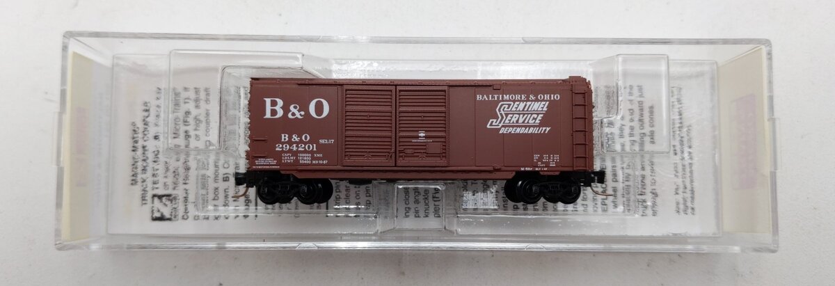 Micro-Trains 50100291 Z B&O 40' Standard Double-Door Box Car #294201
