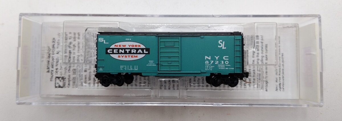 Micro Trains 50000057 Z New York Central 40' Standard Boxcar #87230