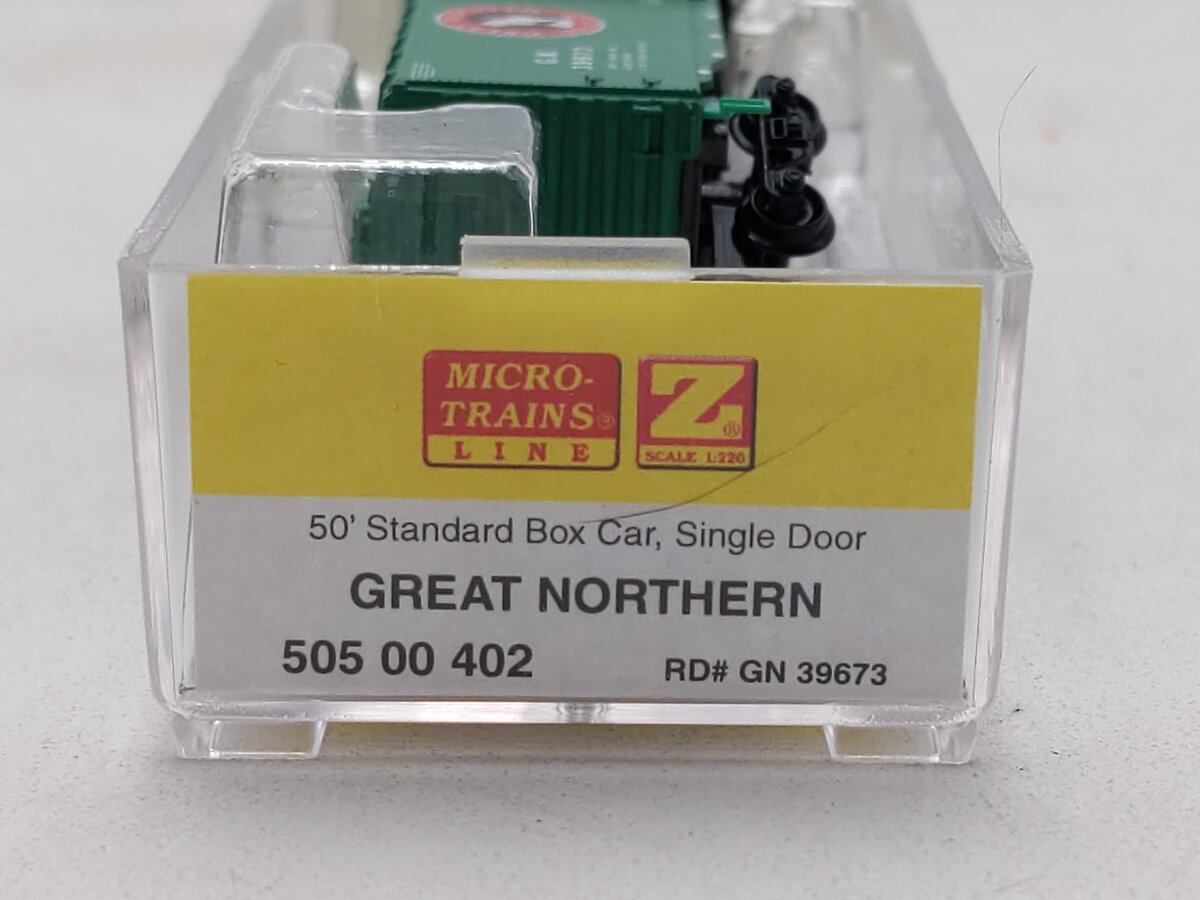 Micro-Trains 50500402 Z Great Northern 50' Standard Single Door Box Car #39673
