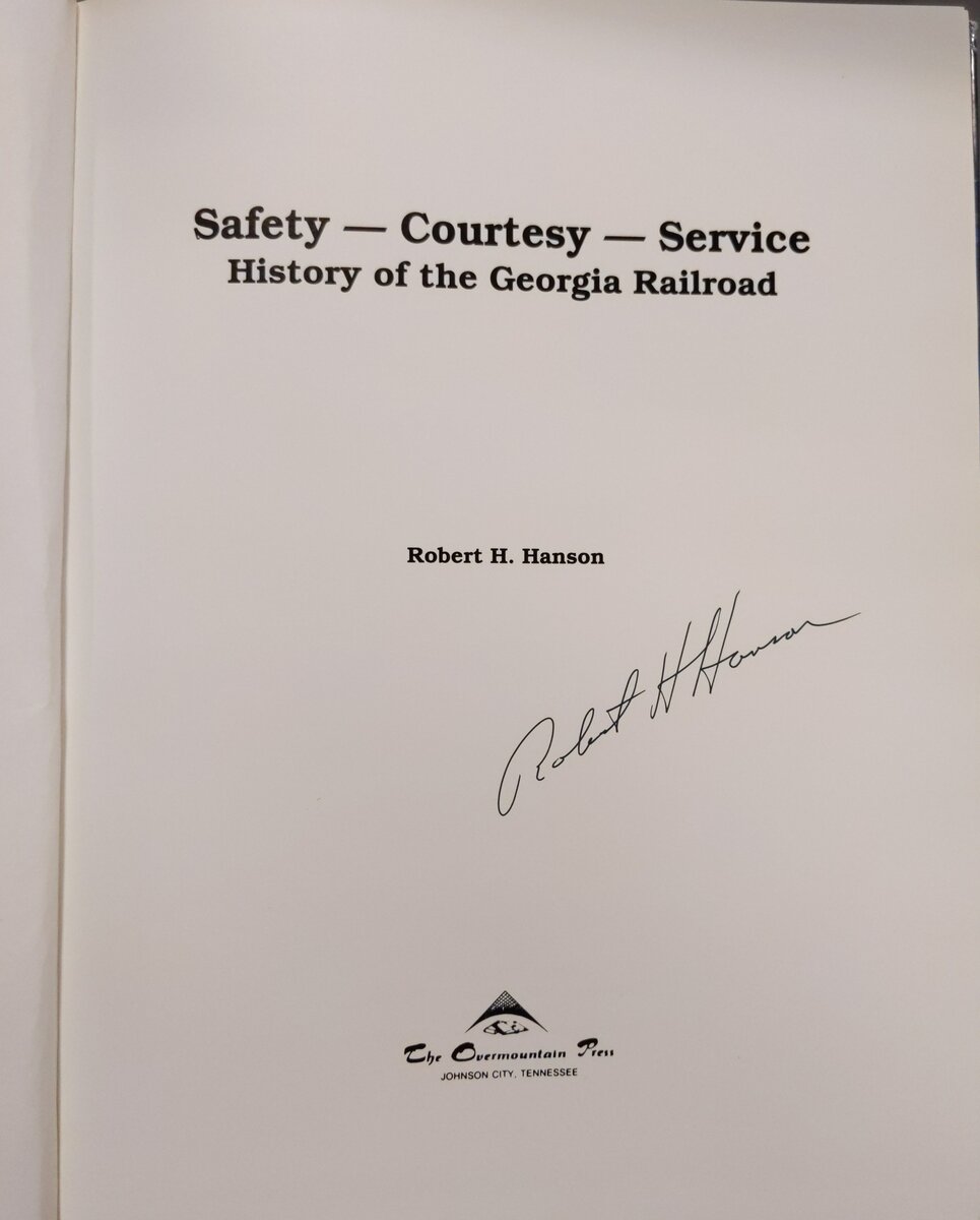 History of the Georgia Railroad Hardcover Book By Robert H. Hanson