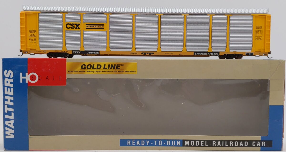Walthers 932-4881 HO Scale CSX Thrall 89' Tri-Level Auto Carrier #700435 LN/Box