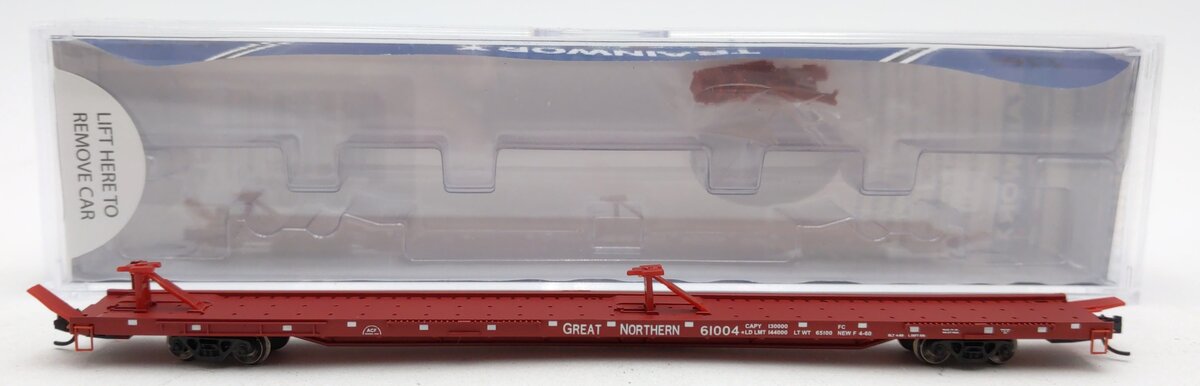 Trainworx Inc 28502-03 N Great Northern 85' Flat Car #61004