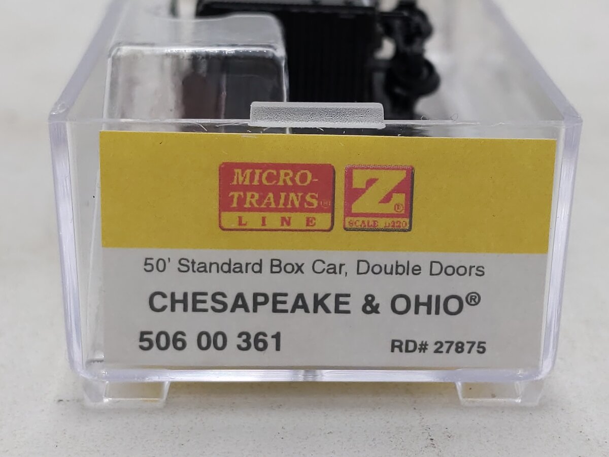 Micro-Trains 50600361 Z C&O 50' Standard Double Door Boxcar #27875