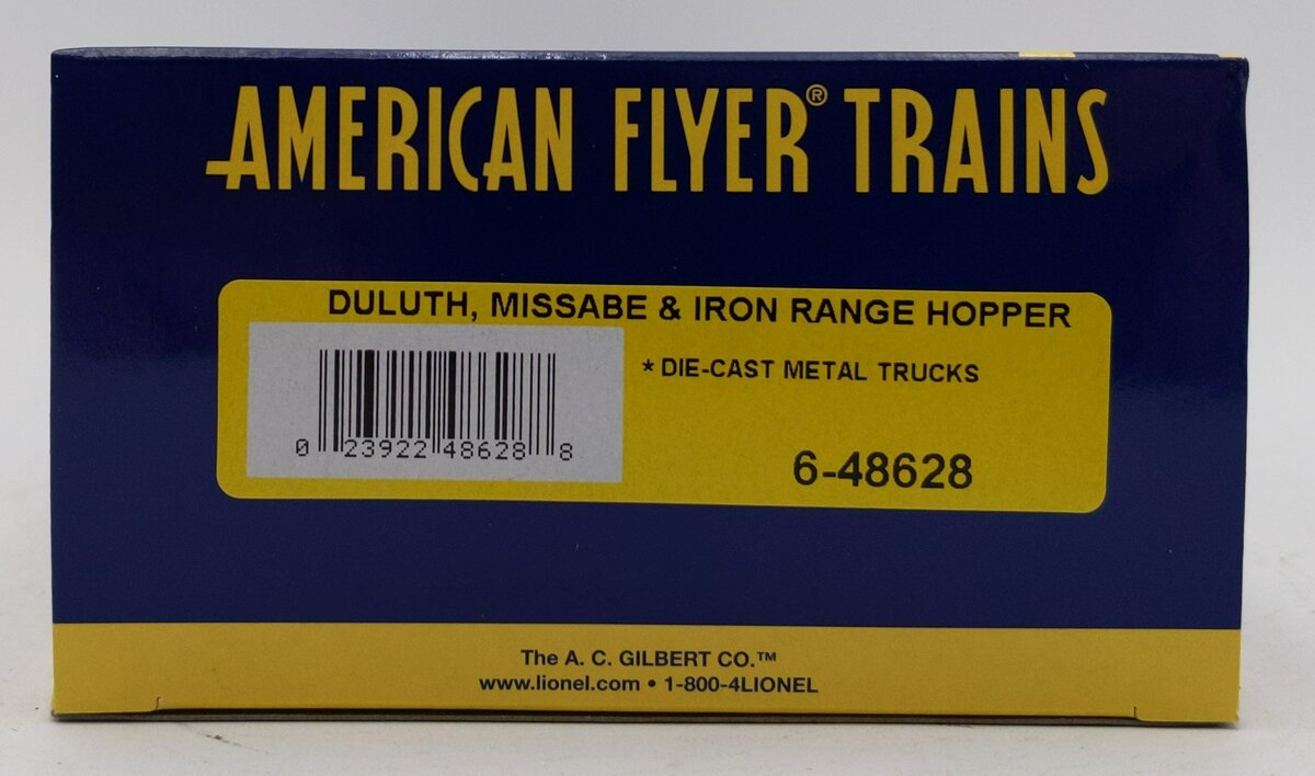 American Flyer 6-48628 S Gauge Duluth, Missabe & Iron Range 2-Bay Hopper #46828 LN/Box