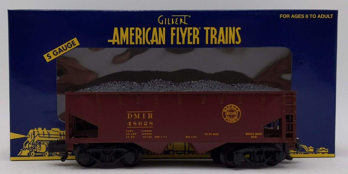 American Flyer 6-48628 S Gauge Duluth, Missabe & Iron Range 2-Bay Hopper #46828 LN/Box