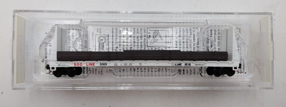 Micro Trains 52700152 Z Soo Line 60' Bulk Flat Car #5069