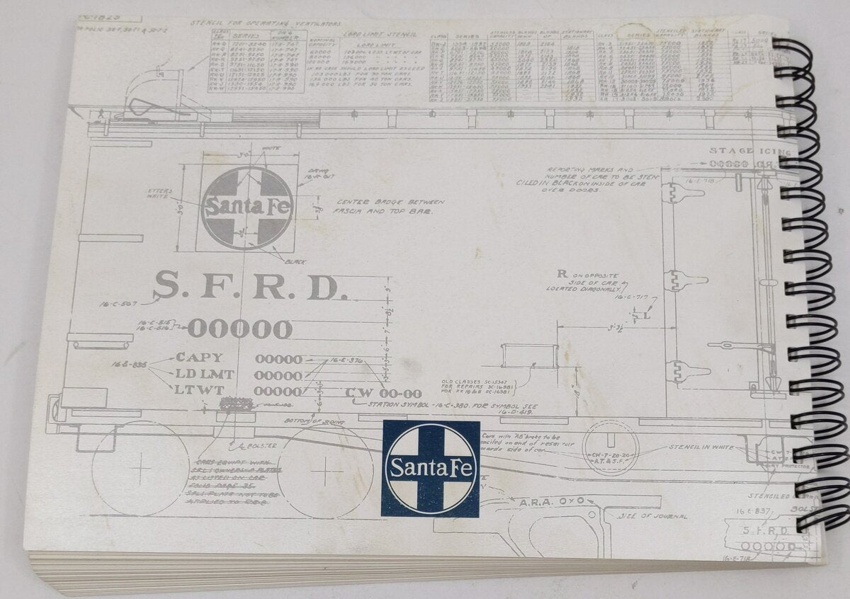 Santa Fe Railway Rolling Stock Reference Series, Vol. 2 Spiral Bound Book EX