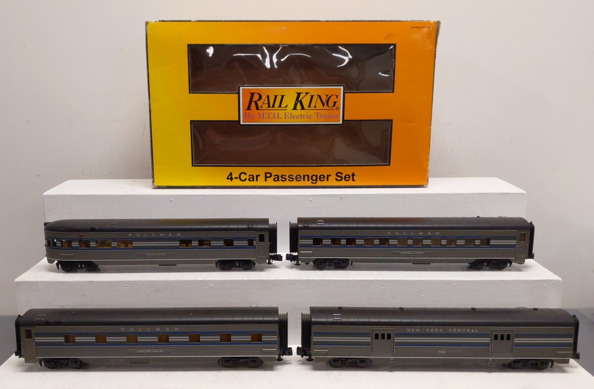 MTH 30-67344 O Gauge New York Central 60' Streamlined 4-Car Passenger Set