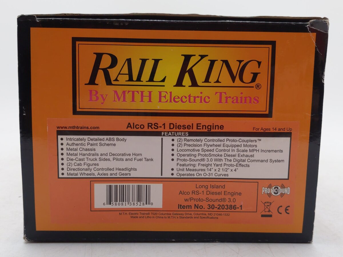 MTH 30-20386-1 Long Island Alco Rs-1 Diesel Engine with Proto-Sound 3.0 #461