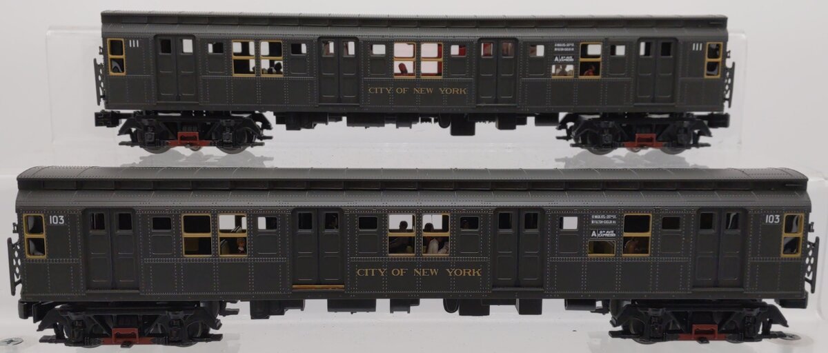 MTH 20-2554-3 O Premier R-1 Subway Passenger Set w/Proto-Sound 2.0 (Set of 2) LN/Box