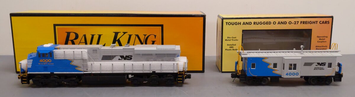 MTH 30-20432-1 NS ES44AC Imperial Diesel Engine & Caboose w/PS 3.0 #4000