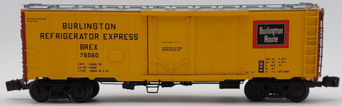 Lionel 6-84117 O Burlington Northern 40' Steel Reefer LN/Box