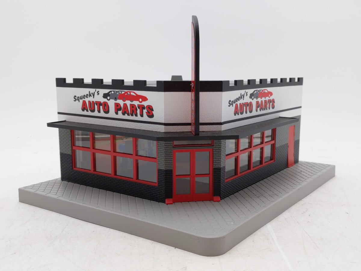 MTH 30-90448 O Squeeky's Auto Parts Single Story Corner Store