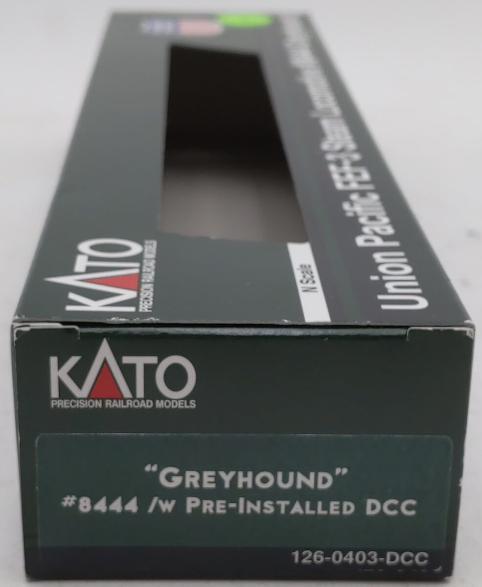 Kato 126-0403-DCC N UP Greyhound FEF-3 4-8-4 Steam Locomotive with DCC #8444 NIB