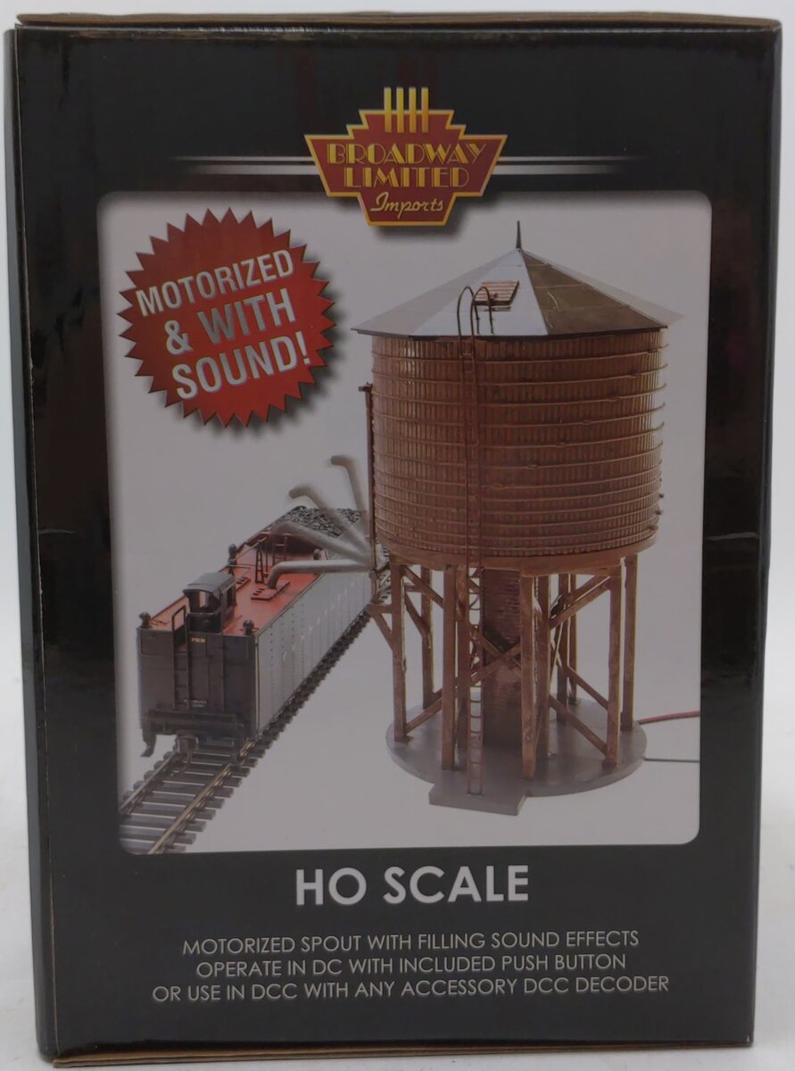 Broadway Limited 7918 HO GN Weathered Operating Water Tower with Sound