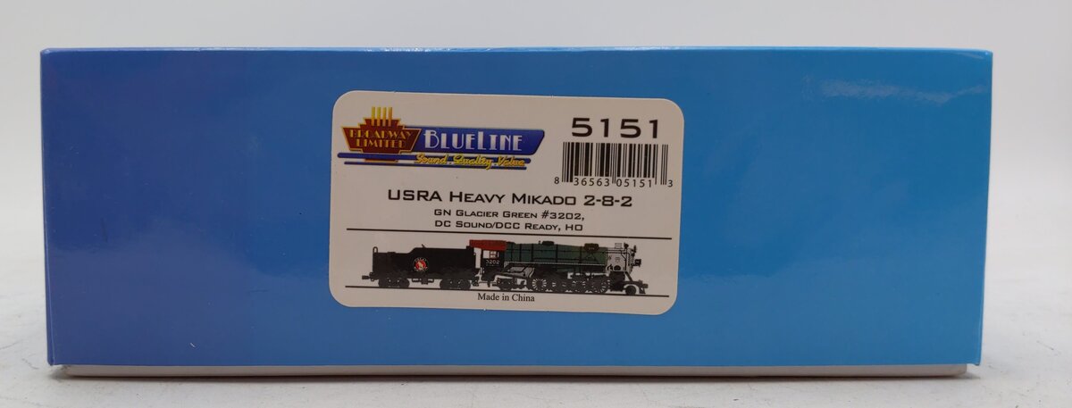 Broadway Limited 5151 HO Great Northern USRA Heavy 2-8-2 Mikado with Sound #3202