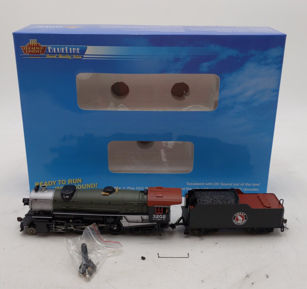 Broadway Limited 5151 HO Great Northern USRA Heavy 2-8-2 Mikado with Sound #3202