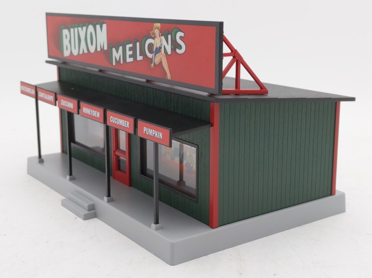 MTH 30-90628 O Assembled Buxum Melons RailKing Road Side Stand
