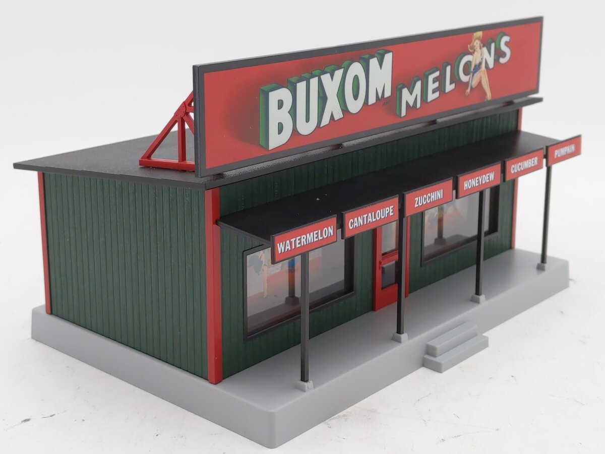 MTH 30-90628 O Assembled Buxum Melons RailKing Road Side Stand