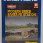 Walthers 933-4064 HO Modern Brick Santa Fe Station Commercial Building Kit