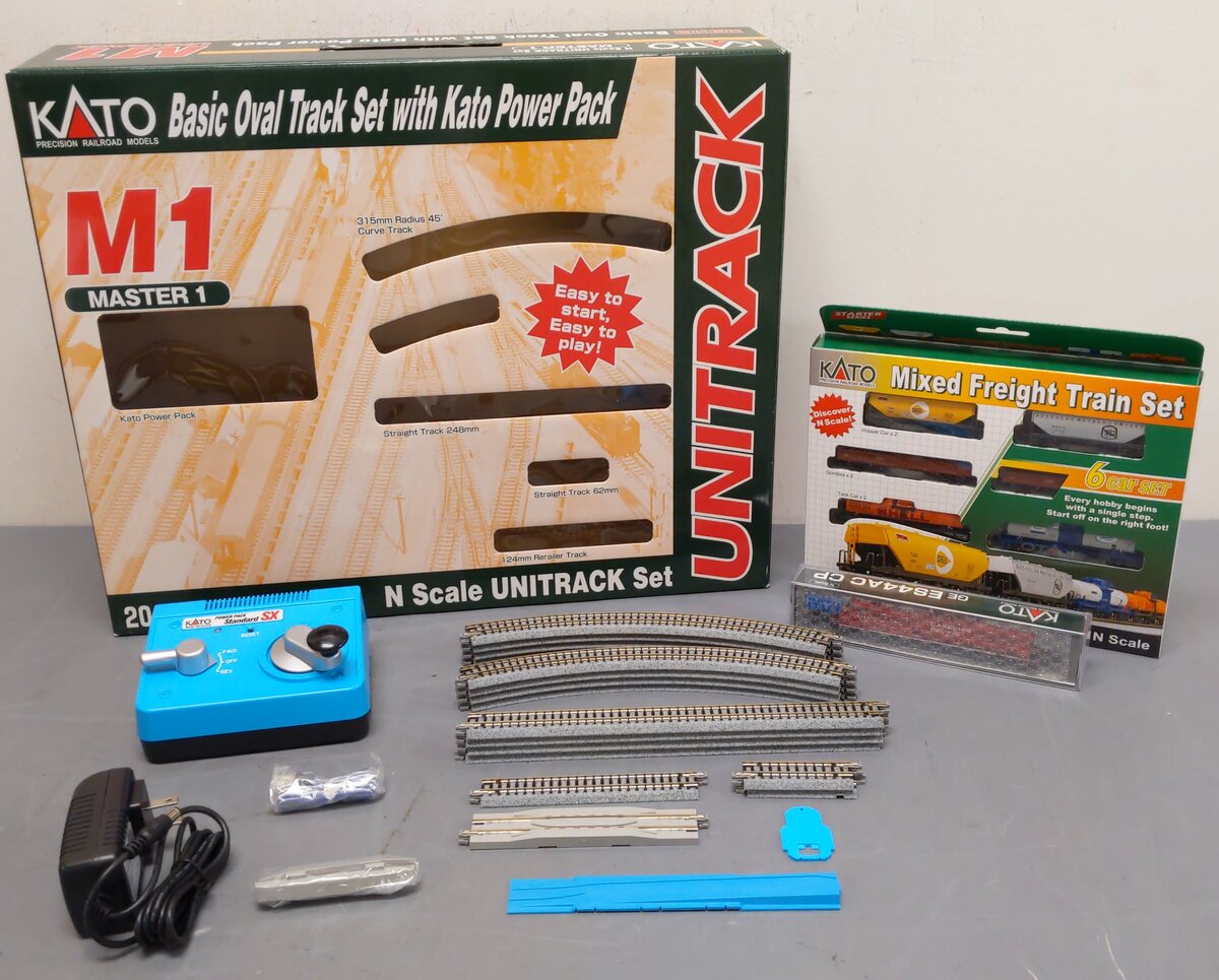 Kato 106-0023 UP GE ES44AC GEVO & Mixed Freight N Gauge Starter Set