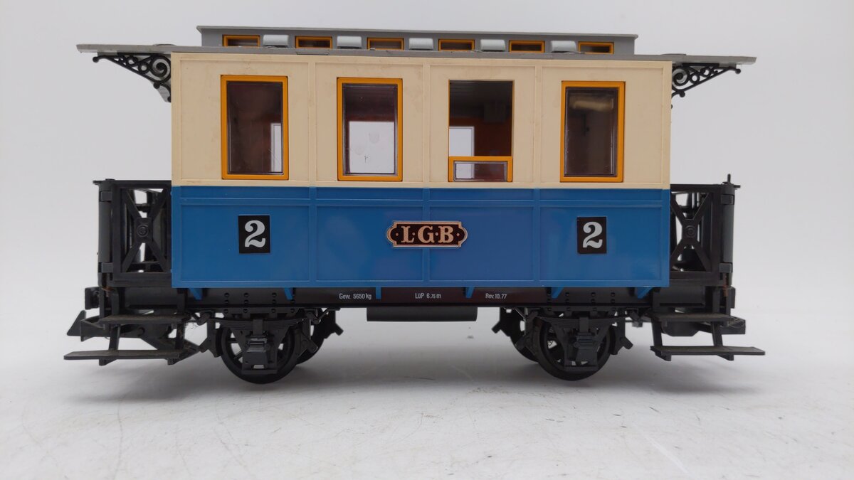 LGB 3012 G Scale #2 Blue Passenger Car EX