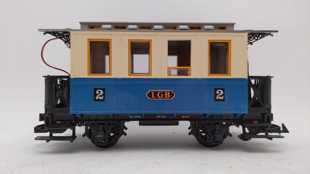 LGB 3012 G Scale #2 Blue Passenger Car EX