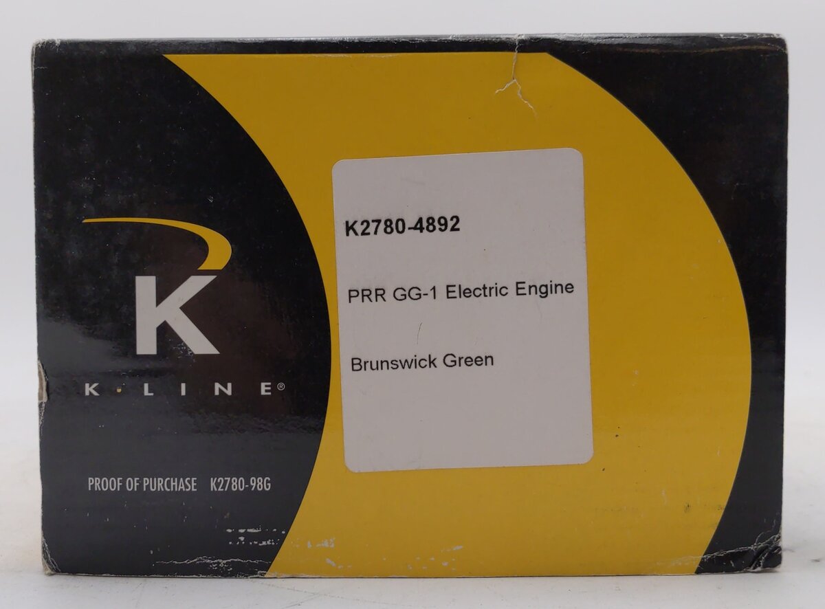 K-Line K2780-4892 O Gauge Pennsylvania GG-1 Electric Locomotive #4892 EX/Box