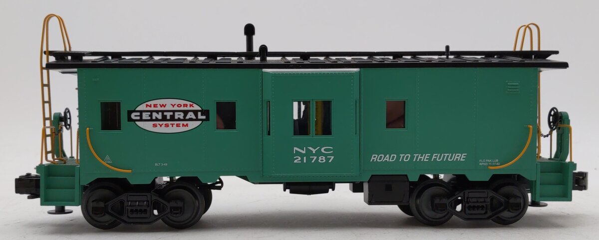 MTH 30-7739 O Gauge NYC Green Illuminated Bay Window Caboose #21787 NIB