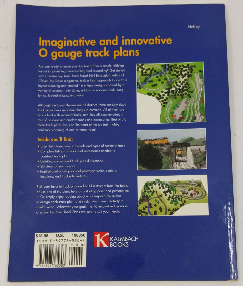 Creative Toy Train Track Plans Paperback Book By Neil Besougloff EX