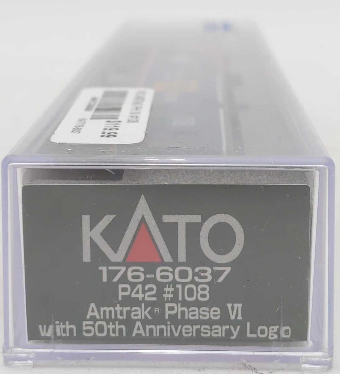 Kato 176-6037 N Amtrak GE P42 Genesis Phase VI Diesel Locomotive #108
