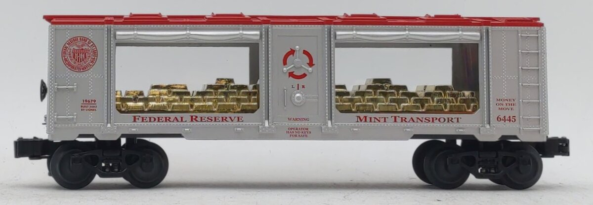 Lionel 6-19679 O Gauge St. Louis Federal Reserve Mint Car #6445