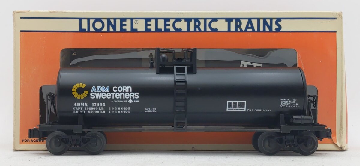 Lionel 6-17905 O Gauge Archer Daniels Midland Unibody Tank Car LN/Box