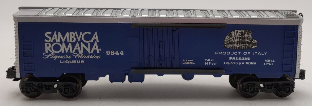 Lionel 6-9844 O Gauge Sambuca Romana Billboard Reefer Car LN/Box