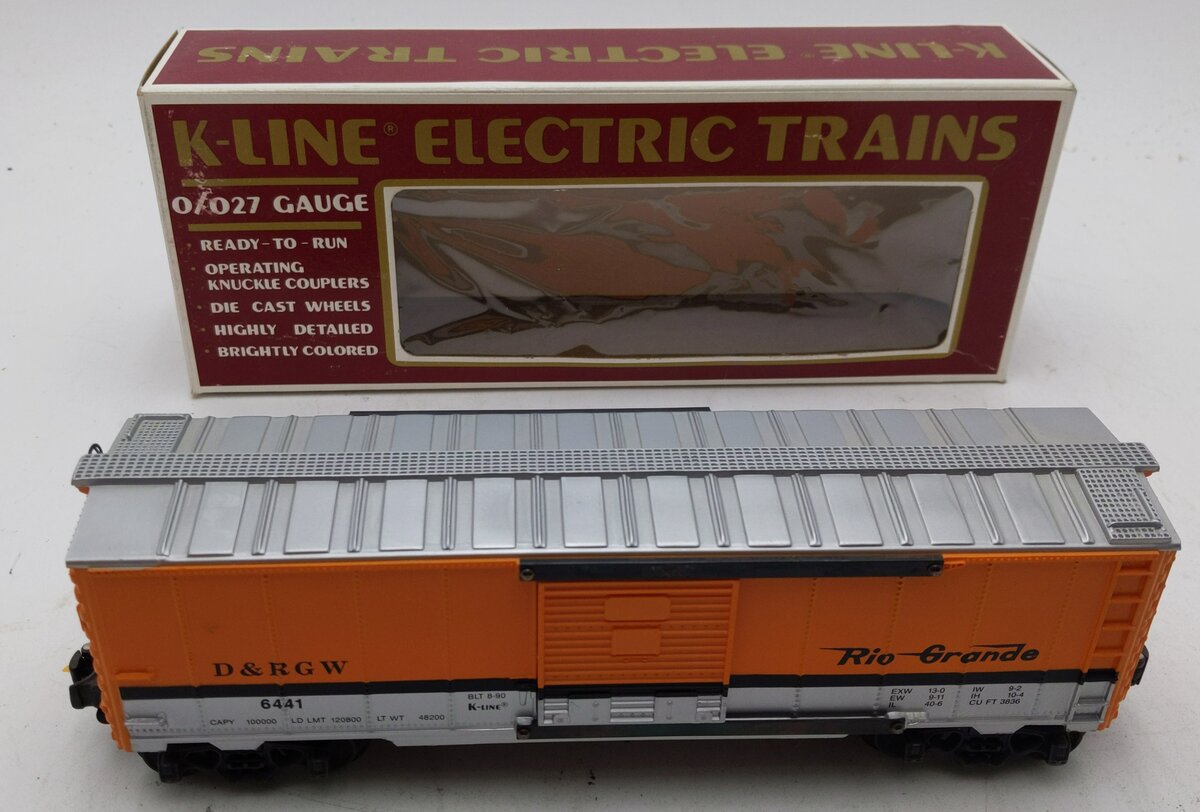 K-Line K6441 O Gauge Denver & Rio Grande Western Boxcar LN/Box