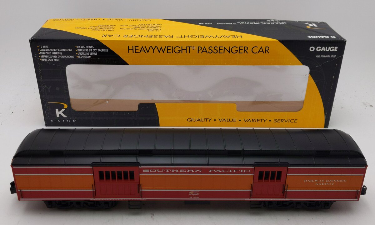 K-Line K4888-0007 O Gauge Southern Pacific Daylight Baggage Car NIB
