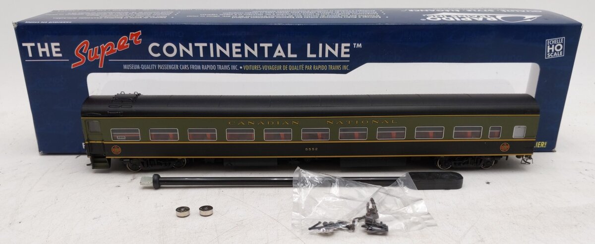 Rapido Trains 100017 HO Canadian National 1954 Passenger Coach Car #5552 LN/Box