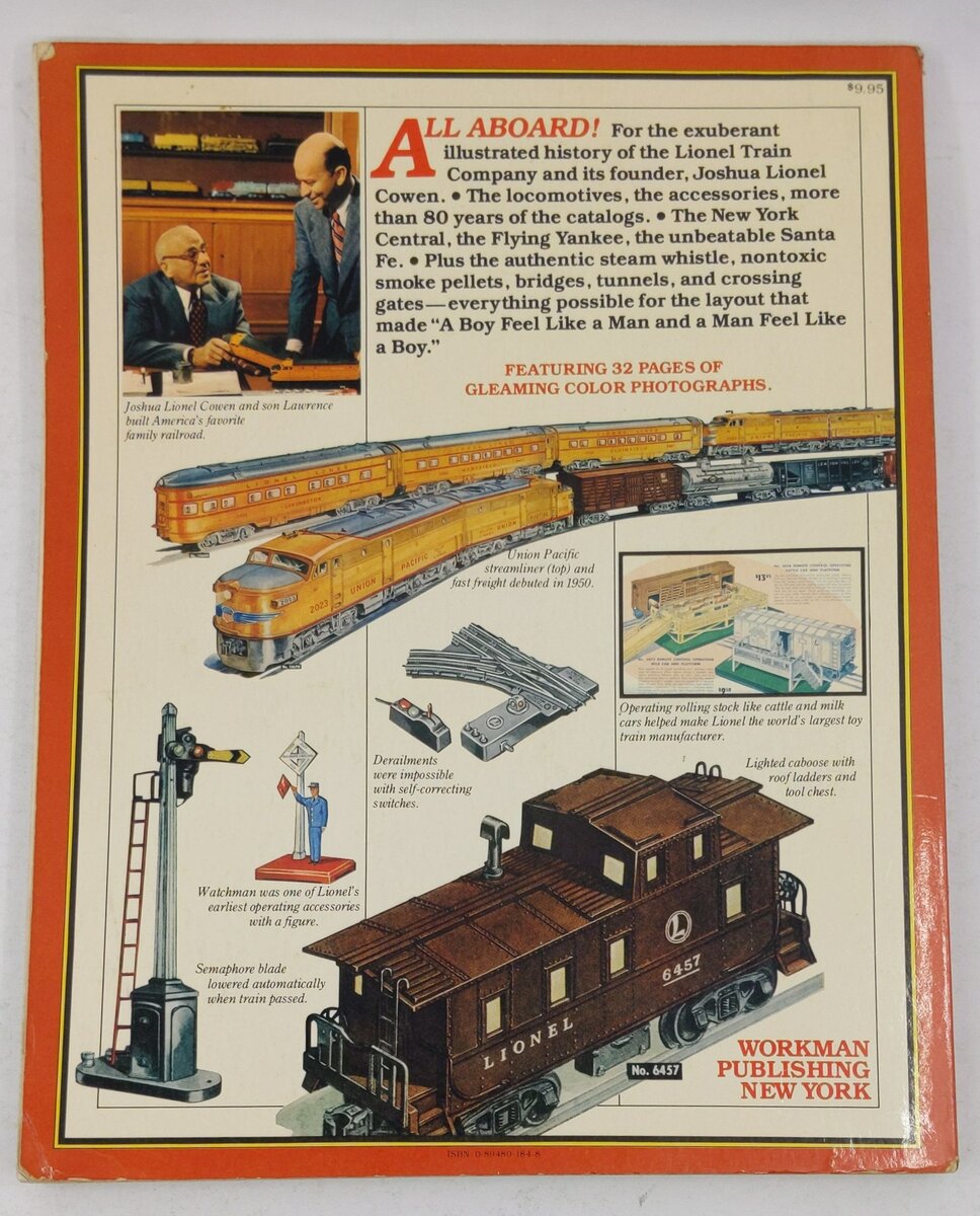The Story of Joshua Lionel Cowen & His Lionel Train Company Hardcover Book VG