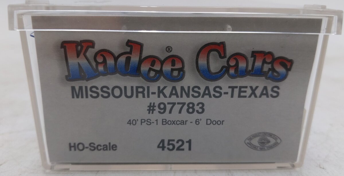 Kadee 4521 HO Missouri-Kansas-Texas 40 Foot PS-1 Boxcar #97783 EX/Box
