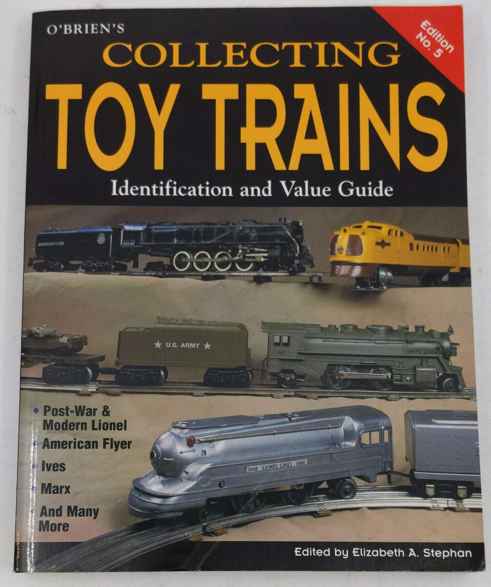 O'Brien's Collecting Toy Trains Paperback Book By Elizabeth A. Stephan EX