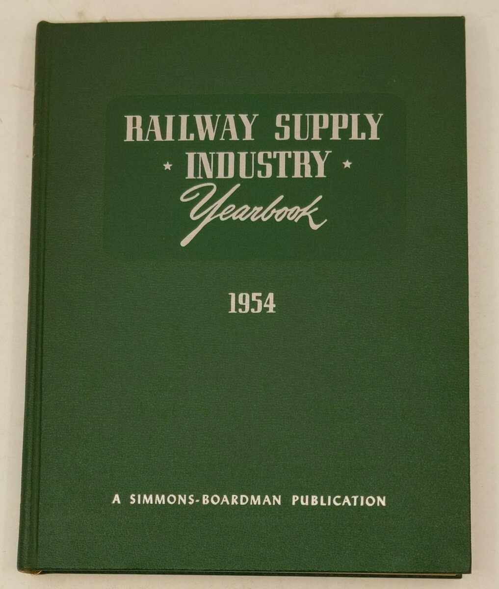 Railway Supply Industry Yearbook 1954 Hardcover Book By Simmons Boardman VG
