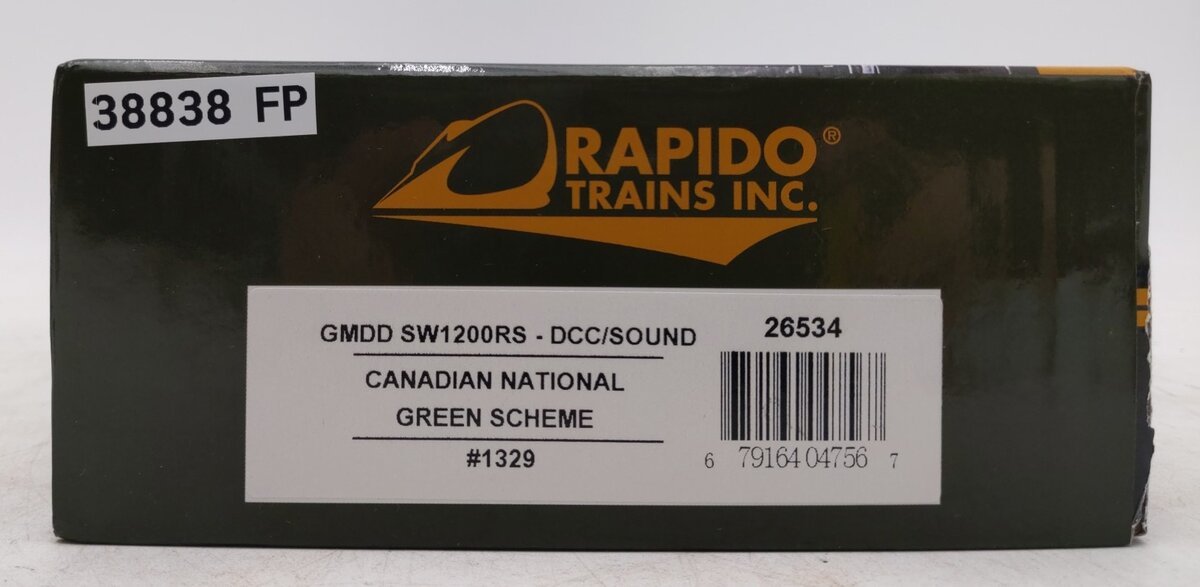 Rapido Trains 26534 HO CN SW1200RS 1954 Grn #1329 w/sd